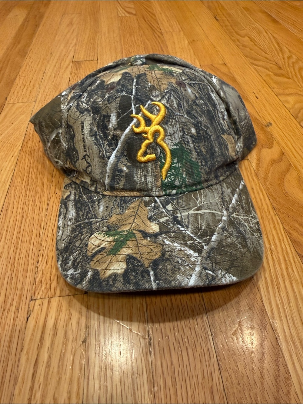 Browning Camouflage Hat with Gold Logo